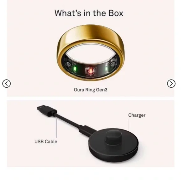 Oura Gold Smart Ring - Picture 2 of 8